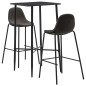3-tlg. Bar-Set Stoff Dunkelgrau 3-tlg. Bar-Set Stoff Dunkelgrau