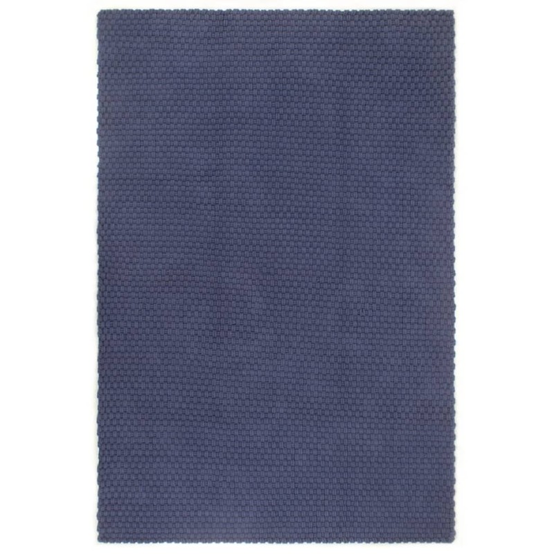 vidaXL Teppich Rechteckig Marineblau 200x300 cm Baumwolle vidaXL Teppich Rechteckig Marineblau 200x300 cm Baumwolle