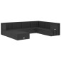 vidaXL 8-tlg. Garten-Lounge-Set mit Kissen Schwarz Poly Rattan vidaXL 8-tlg. Garten-Lounge-Set mit Kissen Schwarz Poly Rattan