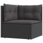 vidaXL 8-tlg. Garten-Lounge-Set mit Kissen Schwarz Poly Rattan vidaXL 8-tlg. Garten-Lounge-Set mit Kissen Schwarz Poly Rattan