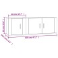 vidaXL 2-tlg. TV-Schrank-Set Sonoma-Eiche Holzwerkstoff vidaXL 2-tlg. TV-Schrank-Set Sonoma-Eiche Holzwerkstoff