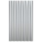 vidaXL Dachpaneele 12 Stk. Pulverbeschichteter Stahl Silber 60x36 cm vidaXL Dachpaneele 12 Stk. Pulverbeschichteter Stahl Silber 60x36 cm