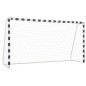 vidaXL Fußballtor 300x160x90 cm Metall Schwarz und Weiß vidaXL Fußballtor 300x160x90 cm Metall Schwarz und Weiß