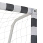 vidaXL Fußballtor 300x160x90 cm Metall Schwarz und Weiß vidaXL Fußballtor 300x160x90 cm Metall Schwarz und Weiß