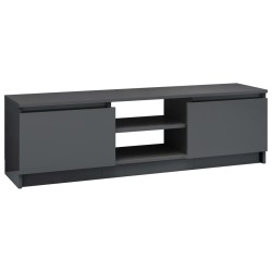 vidaXL TV-Schrank Hochglanz-Grau 120x30x35,5 cm Holzwerkstoff