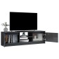 vidaXL TV-Schrank Hochglanz-Grau 120x30x35,5 cm Holzwerkstoff vidaXL TV-Schrank Hochglanz-Grau 120x30x35,5 cm Holzwerkstoff