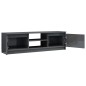 vidaXL TV-Schrank Hochglanz-Grau 120x30x35,5 cm Holzwerkstoff vidaXL TV-Schrank Hochglanz-Grau 120x30x35,5 cm Holzwerkstoff