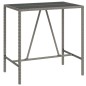 vidaXL 5-tlg. Gartenbar-Set Grau Poly Rattan & Massivholz Akazie vidaXL 5-tlg. Gartenbar-Set Grau Poly Rattan & Massivholz Akazie
