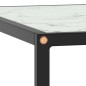 vidaXL Couchtisch Schwarz mit Weißem Glas in Marmor-Optik 60x60x35 cm vidaXL Couchtisch Schwarz mit Weißem Glas in Marmor-Optik 60x60x35 cm
