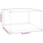 vidaXL Couchtisch Schwarz mit Weißem Glas in Marmor-Optik 60x60x35 cm vidaXL Couchtisch Schwarz mit Weißem Glas in Marmor-Optik 60x60x35 cm