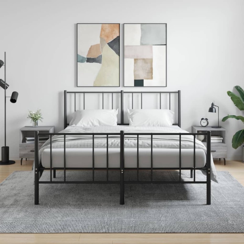 vidaXL Nachttische 2 Stk. Grau Sonoma 40x35x47,5 cm Holzwerkstoff vidaXL Nachttische 2 Stk. Grau Sonoma 40x35x47,5 cm Holzwerkstoff