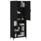 Highboard Schwarz 69,5x34x180 cm Holzwerkstoff Highboard Schwarz 69,5x34x180 cm Holzwerkstoff