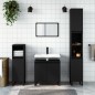 vidaXL Badschrank Schwarz 30x30x190 cm Holzwerkstoff vidaXL Badschrank Schwarz 30x30x190 cm Holzwerkstoff