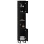 vidaXL Badschrank Schwarz 30x30x190 cm Holzwerkstoff vidaXL Badschrank Schwarz 30x30x190 cm Holzwerkstoff