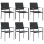 vidaXL 7-tlg. Garten-Essgruppe Poly Rattan und Stahl vidaXL 7-tlg. Garten-Essgruppe Poly Rattan und Stahl
