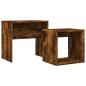 vidaXL Satztische 2 Stk. Räuchereiche Holzwerkstoff vidaXL Satztische 2 Stk. Räuchereiche Holzwerkstoff