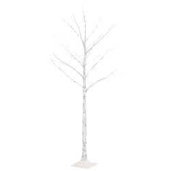 vidaXL LED-Birke Warmweiß 72 LEDs 150 cm