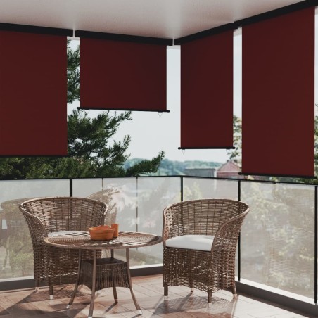 vidaXL Balkon-Seitenmarkise 122x250 cm Braun