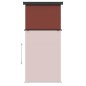 vidaXL Balkon-Seitenmarkise 122x250 cm Braun vidaXL Balkon-Seitenmarkise 122x250 cm Braun
