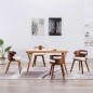 Esszimmerstühle 4 Stk. Creme Bugholz und Kunstleder Esszimmerstühle 4 Stk. Creme Bugholz und Kunstleder