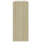 vidaXL Sideboard Weiß Sonoma-Eiche 110x30x75 cm Holzwerkstoff vidaXL Sideboard Weiß Sonoma-Eiche 110x30x75 cm Holzwerkstoff