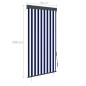 vidaXL Außenrollo 100 x 250 cm Blau und Weiß vidaXL Außenrollo 100 x 250 cm Blau und Weiß