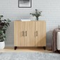 vidaXL Sideboard Sonoma-Eiche 90x34x80 cm Holzwerkstoff vidaXL Sideboard Sonoma-Eiche 90x34x80 cm Holzwerkstoff