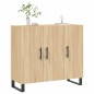 vidaXL Sideboard Sonoma-Eiche 90x34x80 cm Holzwerkstoff vidaXL Sideboard Sonoma-Eiche 90x34x80 cm Holzwerkstoff