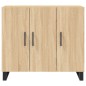 vidaXL Sideboard Sonoma-Eiche 90x34x80 cm Holzwerkstoff vidaXL Sideboard Sonoma-Eiche 90x34x80 cm Holzwerkstoff