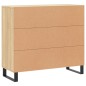 vidaXL Sideboard Sonoma-Eiche 90x34x80 cm Holzwerkstoff vidaXL Sideboard Sonoma-Eiche 90x34x80 cm Holzwerkstoff