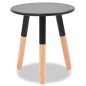 vidaXL Beistelltisch Set 2 Stk. Kiefernholz Massiv Schwarz vidaXL Beistelltisch Set 2 Stk. Kiefernholz Massiv Schwarz