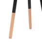 vidaXL Beistelltisch Set 2 Stk. Kiefernholz Massiv Schwarz vidaXL Beistelltisch Set 2 Stk. Kiefernholz Massiv Schwarz