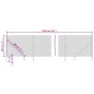 vidaXL Maschendrahtzaun mit Bodenhülsen Anthrazit 1,8x10 m vidaXL Maschendrahtzaun mit Bodenhülsen Anthrazit 1,8x10 m