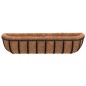 vidaXL Wand-Pflanzkörbe 2 Stk. Kokoseinlage Schwarz 91x20x23 cm Stahl vidaXL Wand-Pflanzkörbe 2 Stk. Kokoseinlage Schwarz 91x20x23 cm Stahl