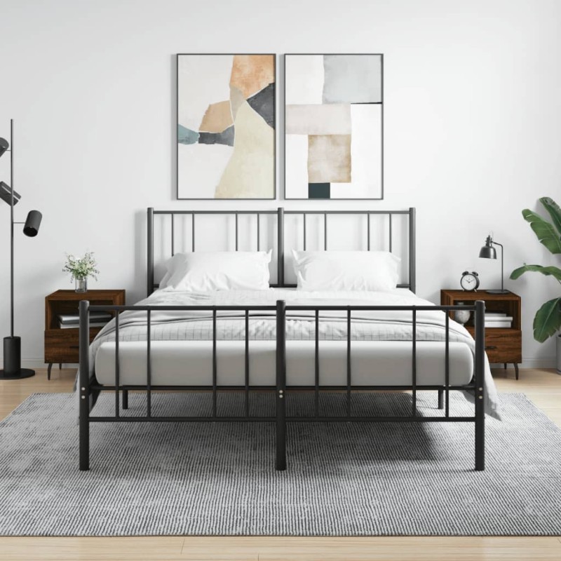 vidaXL Nachttische 2Stk. Braun Eichen-Optik 40x35x47,5cm Holzwerkstoff vidaXL Nachttische 2Stk. Braun Eichen-Optik 40x35x47,5cm Holzwerkstoff
