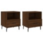 vidaXL Nachttische 2Stk. Braun Eichen-Optik 40x35x47,5cm Holzwerkstoff vidaXL Nachttische 2Stk. Braun Eichen-Optik 40x35x47,5cm Holzwerkstoff