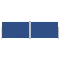 vidaXL Seitenmarkise Ausziehbar Blau 220x600 cm