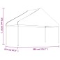 vidaXL Pavillon mit Dach Weiß 4,46x5,88x3,75 m Polyethylen vidaXL Pavillon mit Dach Weiß 4,46x5,88x3,75 m Polyethylen