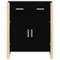 vidaXL Sideboard Schwarz 62x38x75 cm Holzwerkstoff