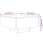 vidaXL Couchtisch Braun Eichen-Optik 60x60x31,5 cm Holzwerkstoff vidaXL Couchtisch Braun Eichen-Optik 60x60x31,5 cm Holzwerkstoff