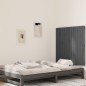 vidaXL Wand-Kopfteil Grau 95,5x3x90 cm Massivholz Kiefer