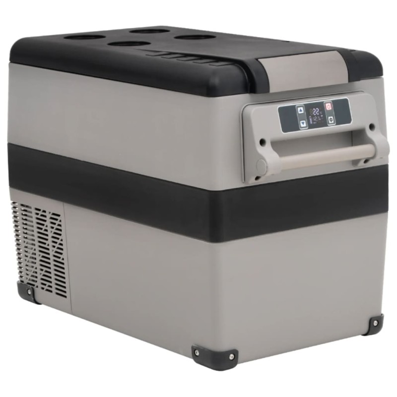vidaXL Kühlbox mit Tragegriff Grau 45L PP & PE vidaXL Kühlbox mit Tragegriff Grau 45L PP & PE