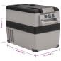 vidaXL Kühlbox mit Tragegriff Grau 45L PP & PE vidaXL Kühlbox mit Tragegriff Grau 45L PP & PE