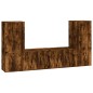 vidaXL 4-tlg. TV-Schrank-Set Räuchereiche Holzwerkstoff vidaXL 4-tlg. TV-Schrank-Set Räuchereiche Holzwerkstoff
