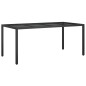 vidaXL 7-tlg. Garten-Essgruppe mit Kissen Schwarz Poly Rattan vidaXL 7-tlg. Garten-Essgruppe mit Kissen Schwarz Poly Rattan
