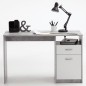 FMD Schreibtisch mit 1 Schublade 123×50×76,5 cm Betongrau und Weiß FMD Schreibtisch mit 1 Schublade 123×50×76,5 cm Betongrau und Weiß