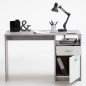 FMD Schreibtisch mit 1 Schublade 123×50×76,5 cm Betongrau und Weiß FMD Schreibtisch mit 1 Schublade 123×50×76,5 cm Betongrau und Weiß