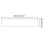 vidaXL Senkrechtmarkise Anthrazit 60x420 cm Oxford-Gewebe vidaXL Senkrechtmarkise Anthrazit 60x420 cm Oxford-Gewebe