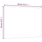 vidaXL Magnettafel Wandmontage Weiß 80x60 cm Hartglas vidaXL Magnettafel Wandmontage Weiß 80x60 cm Hartglas
