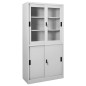 vidaXL Büroschrank mit Schiebetür Hellgrau 90x40x180 cm Stahl vidaXL Büroschrank mit Schiebetür Hellgrau 90x40x180 cm Stahl